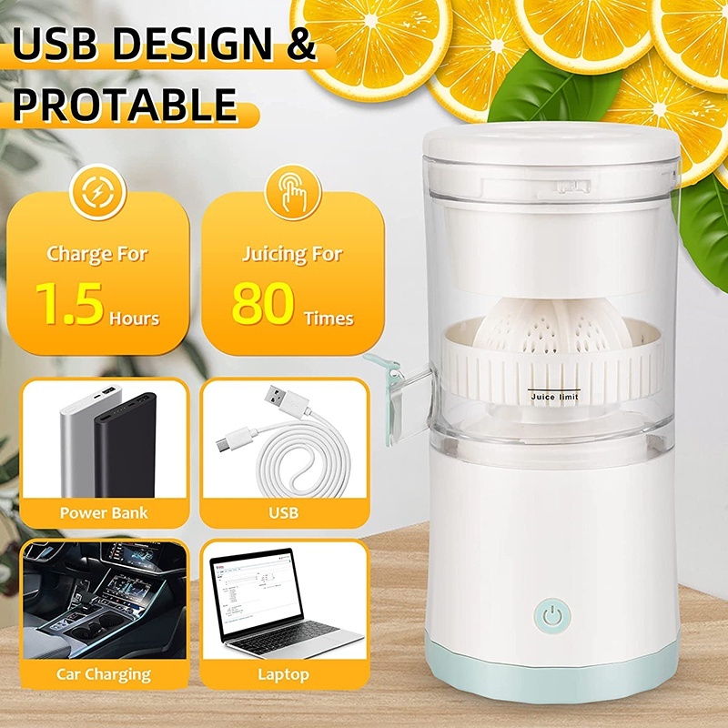 Wireless Electric Juicer with Faucet 1600mAh USB Charging Hands-Free Portable Juice Blender 果汁榨汁机