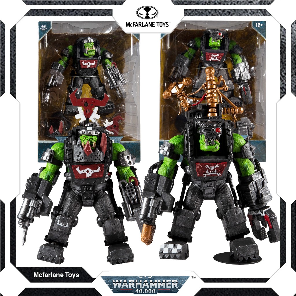 McFarlane Toys Warhammer 40k Game Big Guns Orc Original Color Edition / Master Mechanic Original Color Edition 10-inch Movable Figures Figure Figures