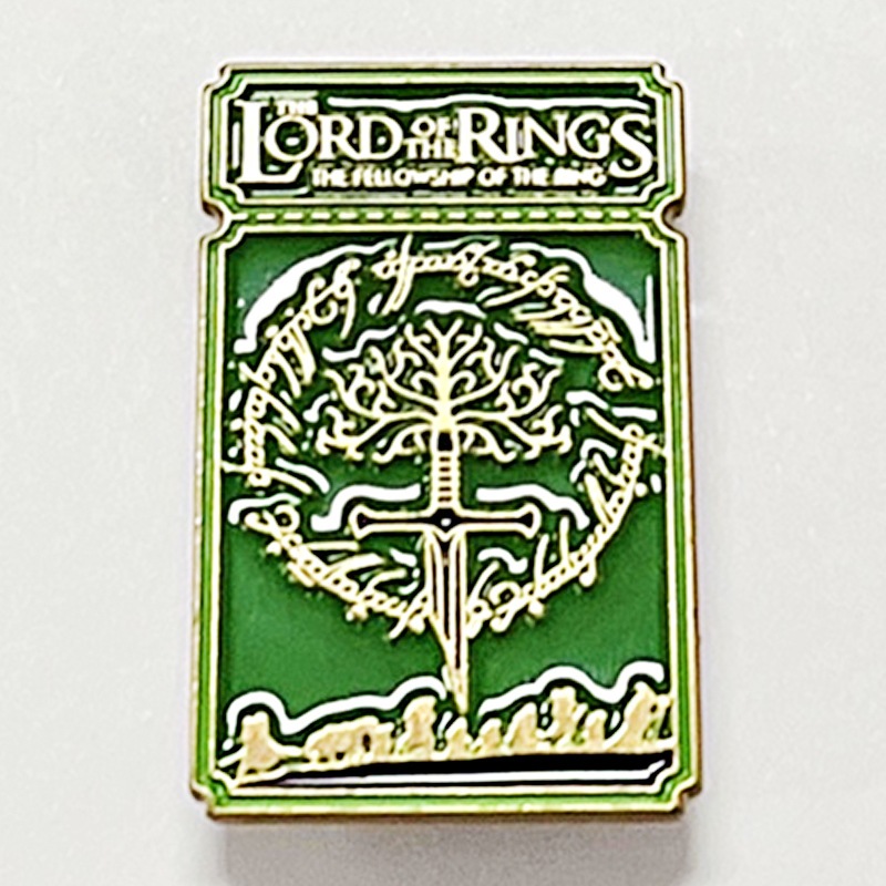 The Lord of the Rings movie chest badge retro brooch green train ticket metal badge gift commemoration