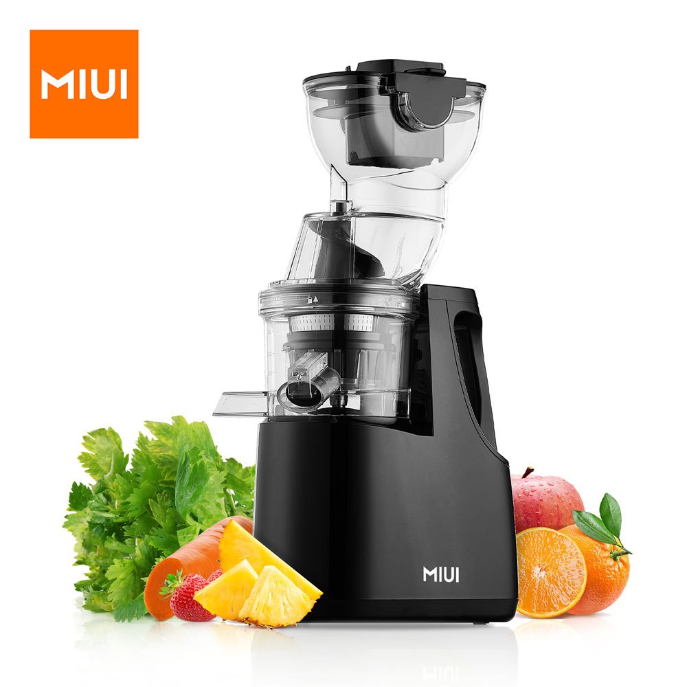 MIUI FilterFree Slow Juicer with Stainless Steel Strainer(FFS6),8-Stage Screw Masticating Original Juicer,Commercial Flagship