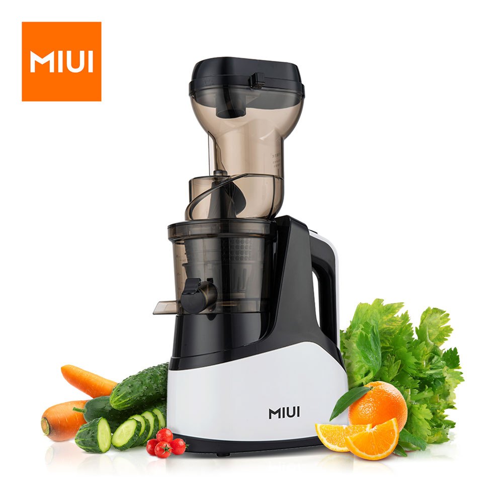 MIUI New Pro Slow Juicer Cold Press 7 level Slow Masticating Juice Extractor Unique FilterFree Patented Multi-Color