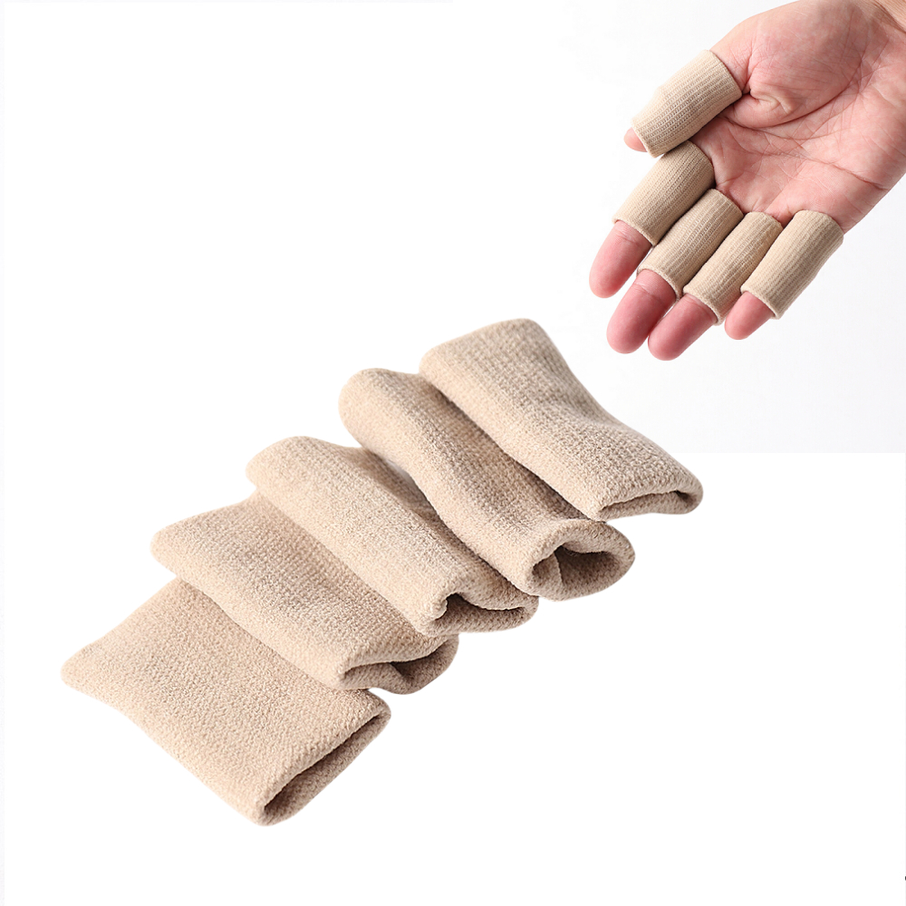 [SP]10Pcs Sports Stretch Finger Elastic Support Splint Guard Bands Bandage Wrap Finger Protector