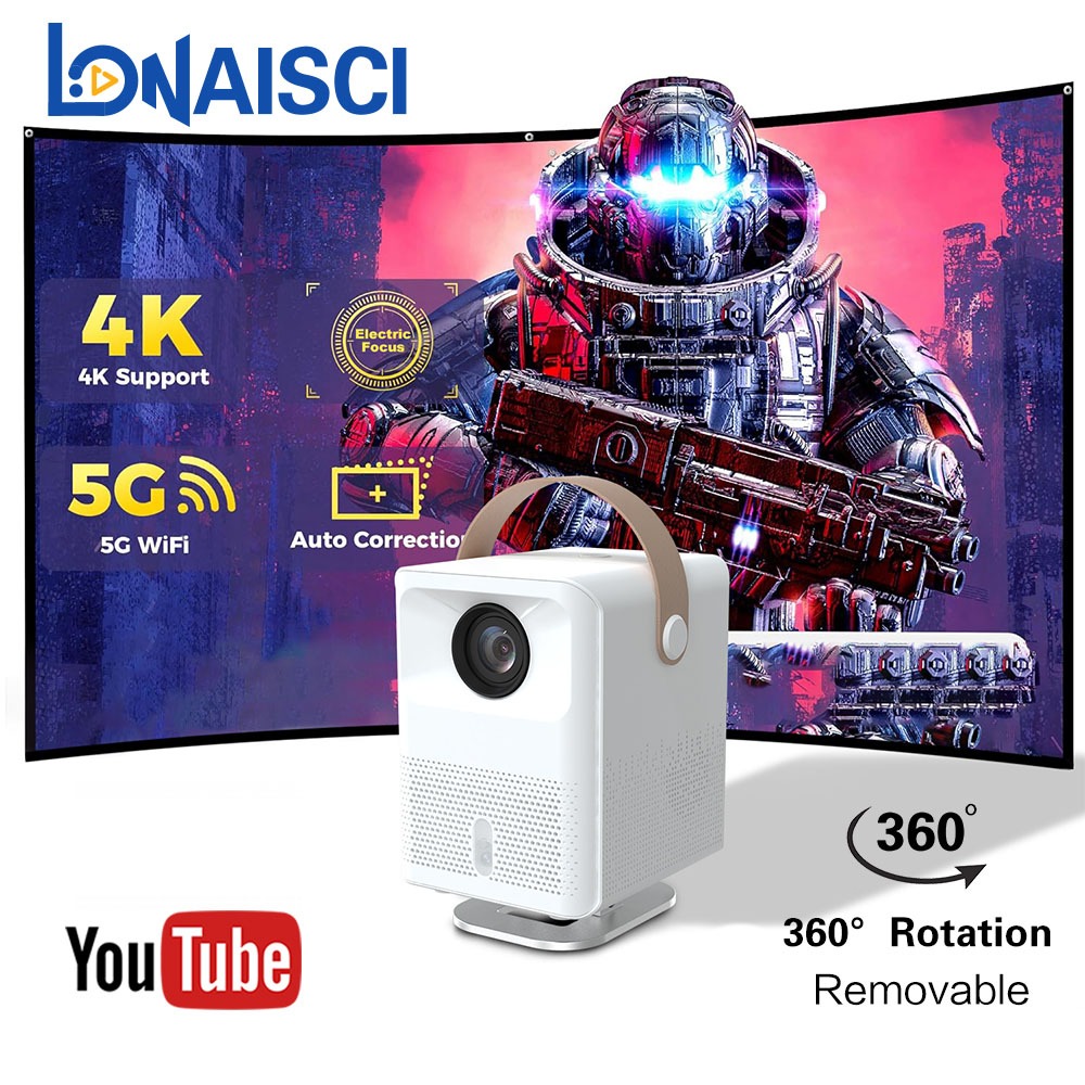 Mini Projector For Phone Smart Android Projector HDMI Proyektor lonaisci Portable X8 Wireless Projektor Murah Bluetooth Projektor Full HD Projector Home Cinema Projector 投影儀投影機