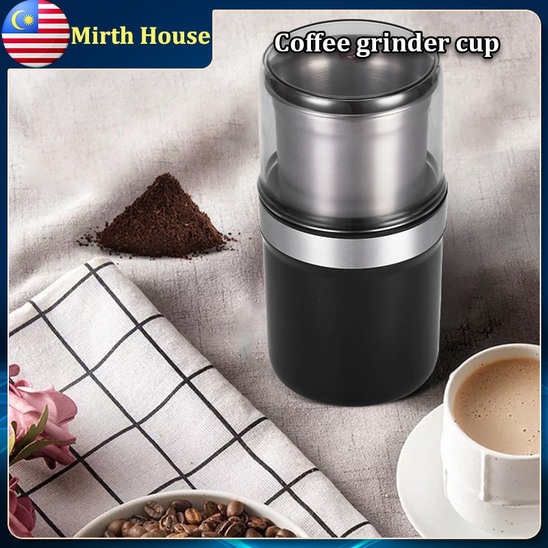 100g Large Capacity Spice Herb Coffee Bean Grain Powder Grinder Crush Mill Dry Electric Grinder 304 stainless steel cup Easy to carry