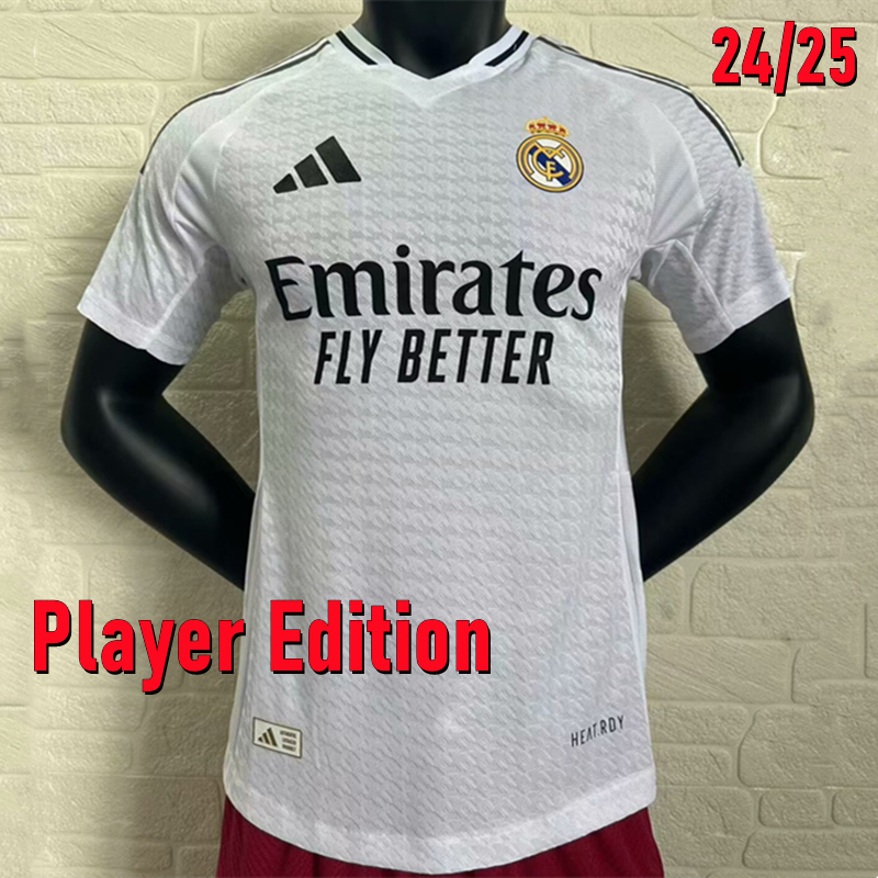 (Player Edition) MBAPPÉ Soccer Jersey White 24/25 BELLINGHAM VINI JR VALVERDE RODRYGO ENDRICK MODRIC ARDA GULER CARVAJAL Shirt