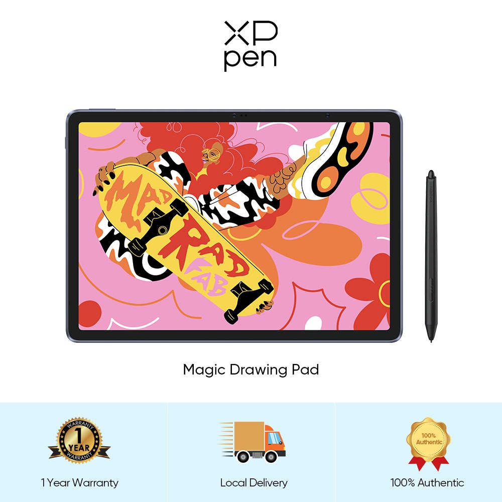 XPPen Magic Drawing Pad 12.2 inch Tablet Android 8GB/256GB 8000mAh with X3 Pro Pencil (16K Pressure/No Charging) Graphics Tablet