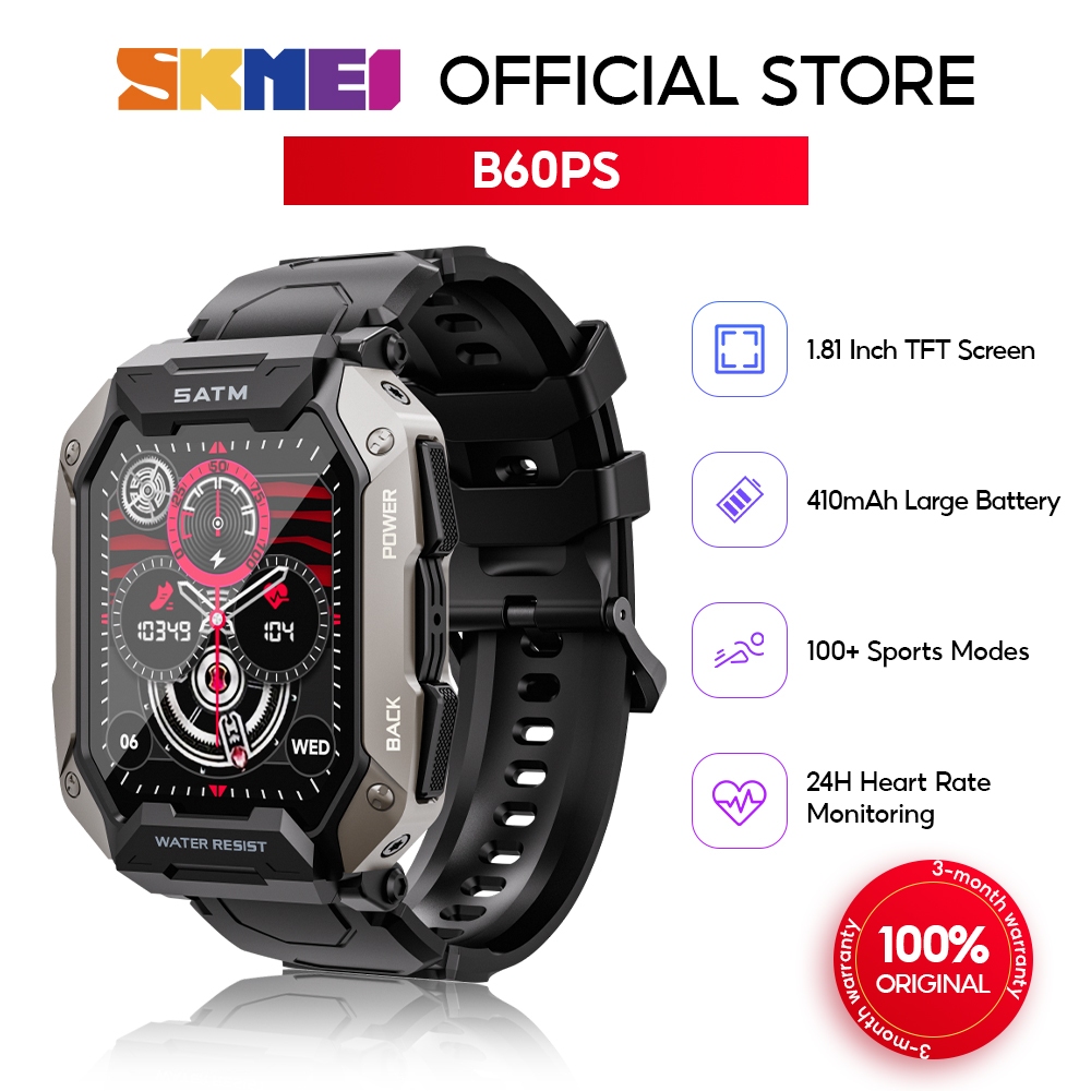 SKMEI New sports smart watch 1.81 inch multi-scene sports mode weather music 1ATM Smart watch