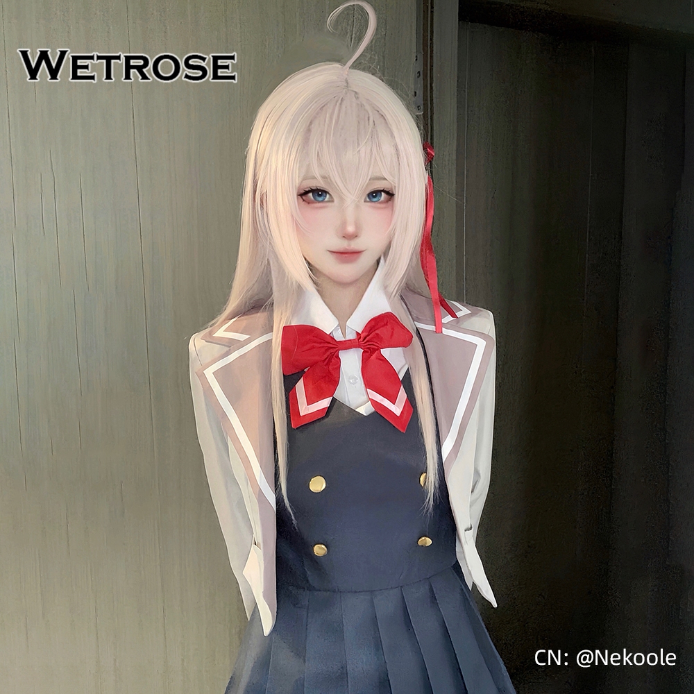 【Wetrose】In Stock Alya Alisa Mikhailovna Kujou Cosplay Costume School Uniform Sometimes Hides Her Feelings in Russian Wig Set