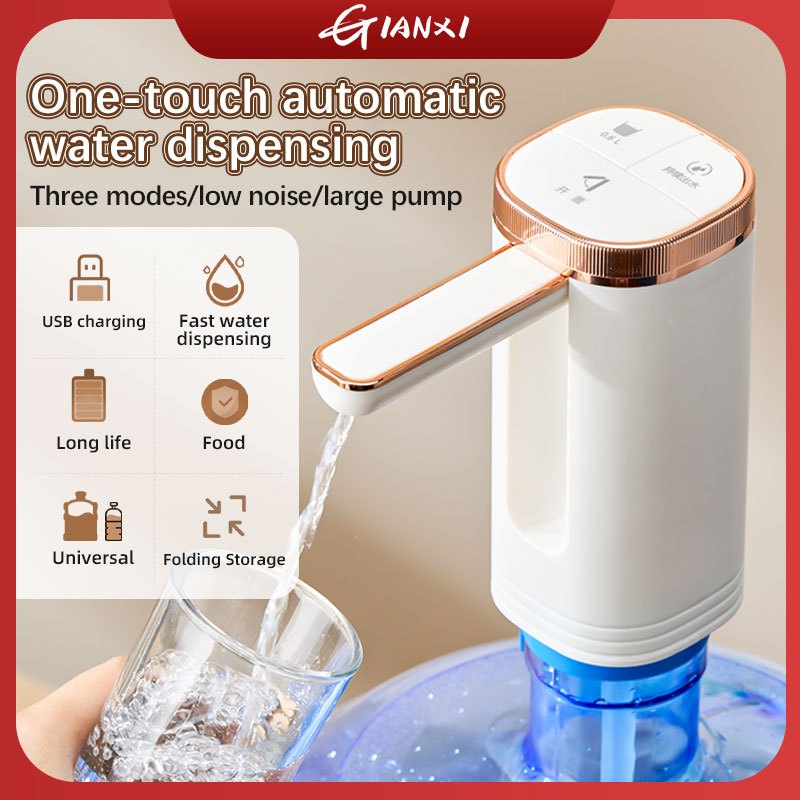 GIANXI🔥Ready-Stock🔥Electric Water Dispenser Pump Rechargeable Auto Automatic Drinking Water Bottle filter penapis air自动饮水机