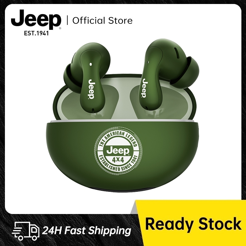 Jeep EW121 TWS Bluetooth 5.4 Earphones Touch Control Noise Reduction Wireless