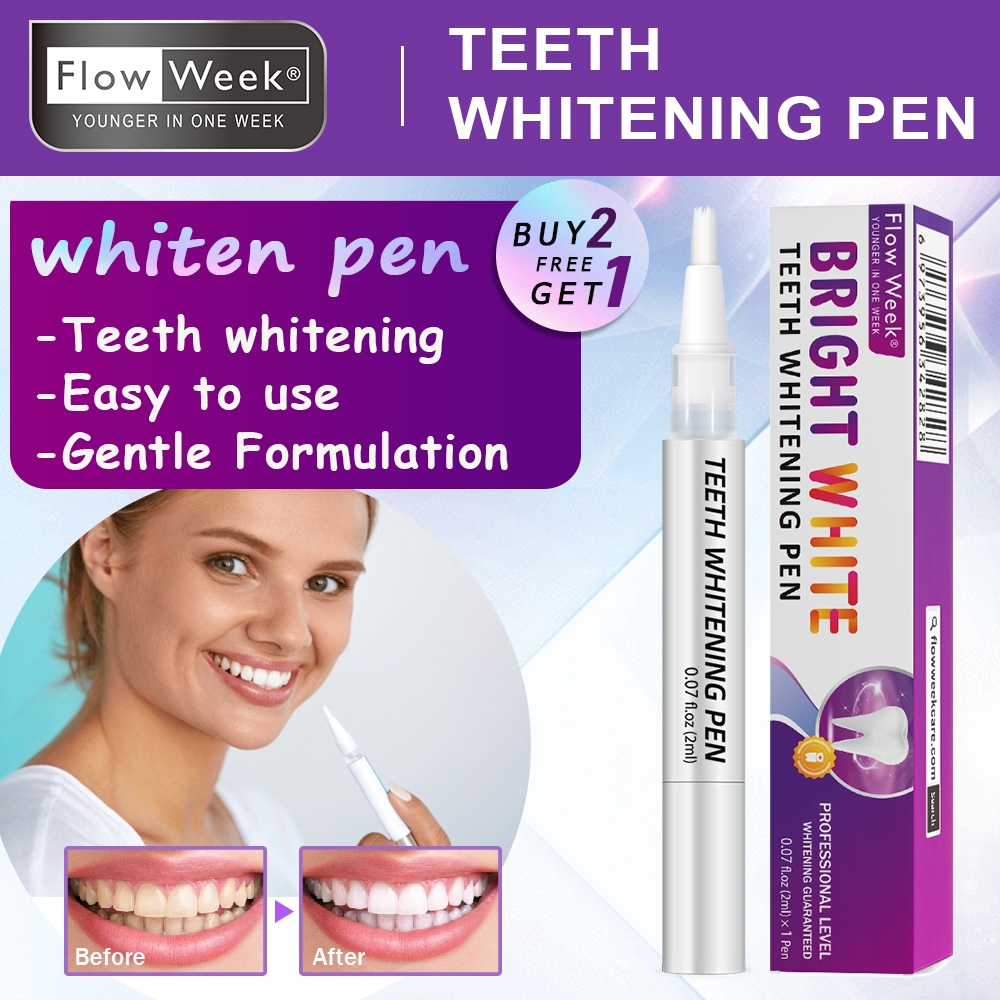 Flow Week Teeth Whitening Pen Brightens Polishes Refreshes Smile Effortless Beauty for Dazzling Confident You