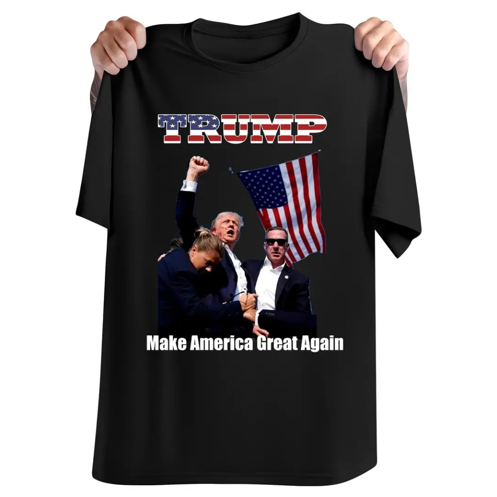 Trump Voting Shirt 2024 Arrested Shot Fight Donald For President TShirt Make America Great Again Shirt Take America Cotton Tee