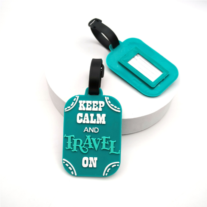 Keep CALM Creative Letter Blue Trolley Luggage Tag Travel Airport Anti-Lost Listing Travel Essential Accessories