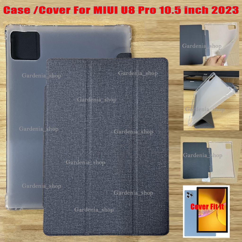 For MIUI U8 Pro 10.5 inch 2023 Fashion Tri-fold  Soft TPU Tablet Protective Case MIUI U8 Pro 10.5" High Quality PU Leather Drop Resistant Stand Flip Cover