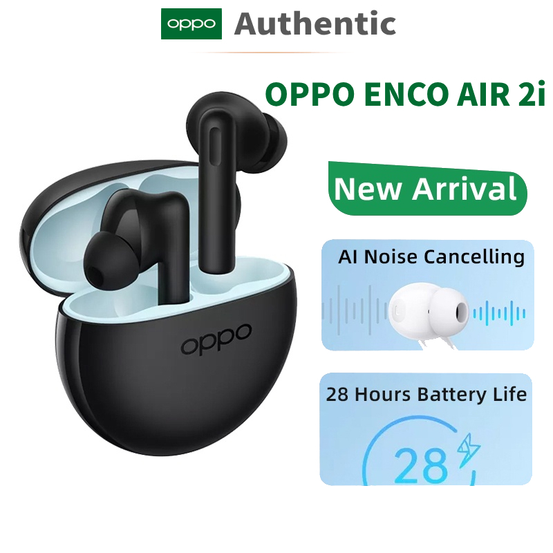 OPPO ENCO Air 2i TWS Earphone Bluetooth Wireless Earbuds AI Noise Cancelling Wireless Headphone 28 Hour Battery Life For Find X5