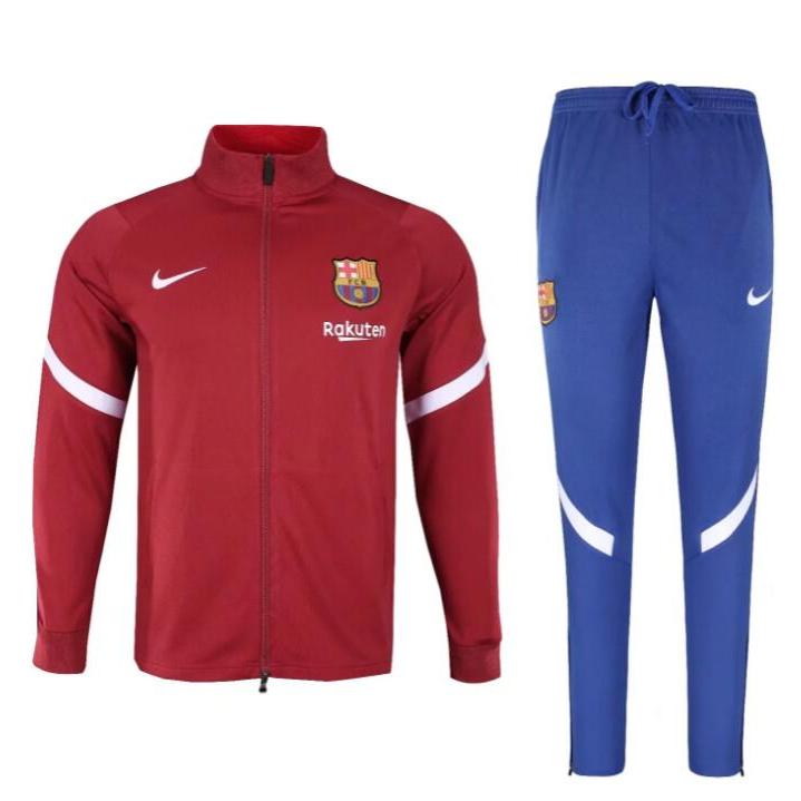 2022/23 Barcelona Red football jacket pants set long sleeve men's soccer tracksuit Barca jogger adult male sportswear polyester S-2XL