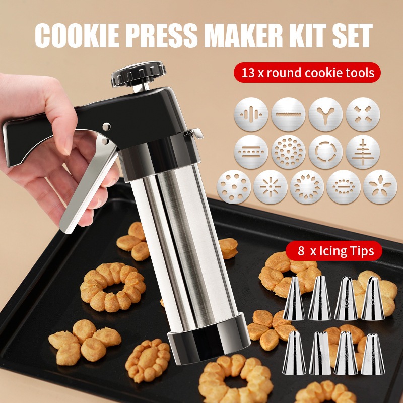Essential Baking Tool Cookie gun squeeze cookie machine Cream mounted gun mounted mouth bean baking tool Home DIY baking tools Kitchen tools fix chocolate