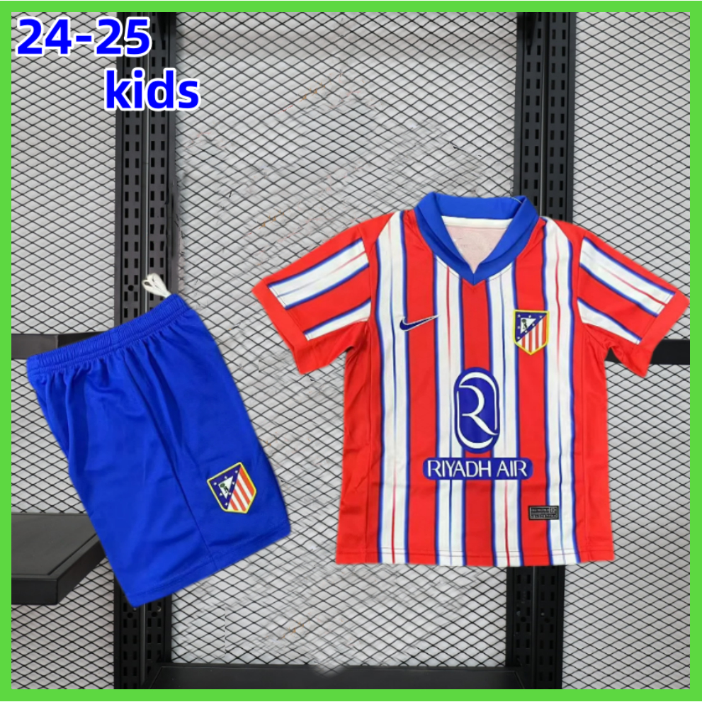 24-25 Atletico Madrid Jersey Kids Football Jersey Home