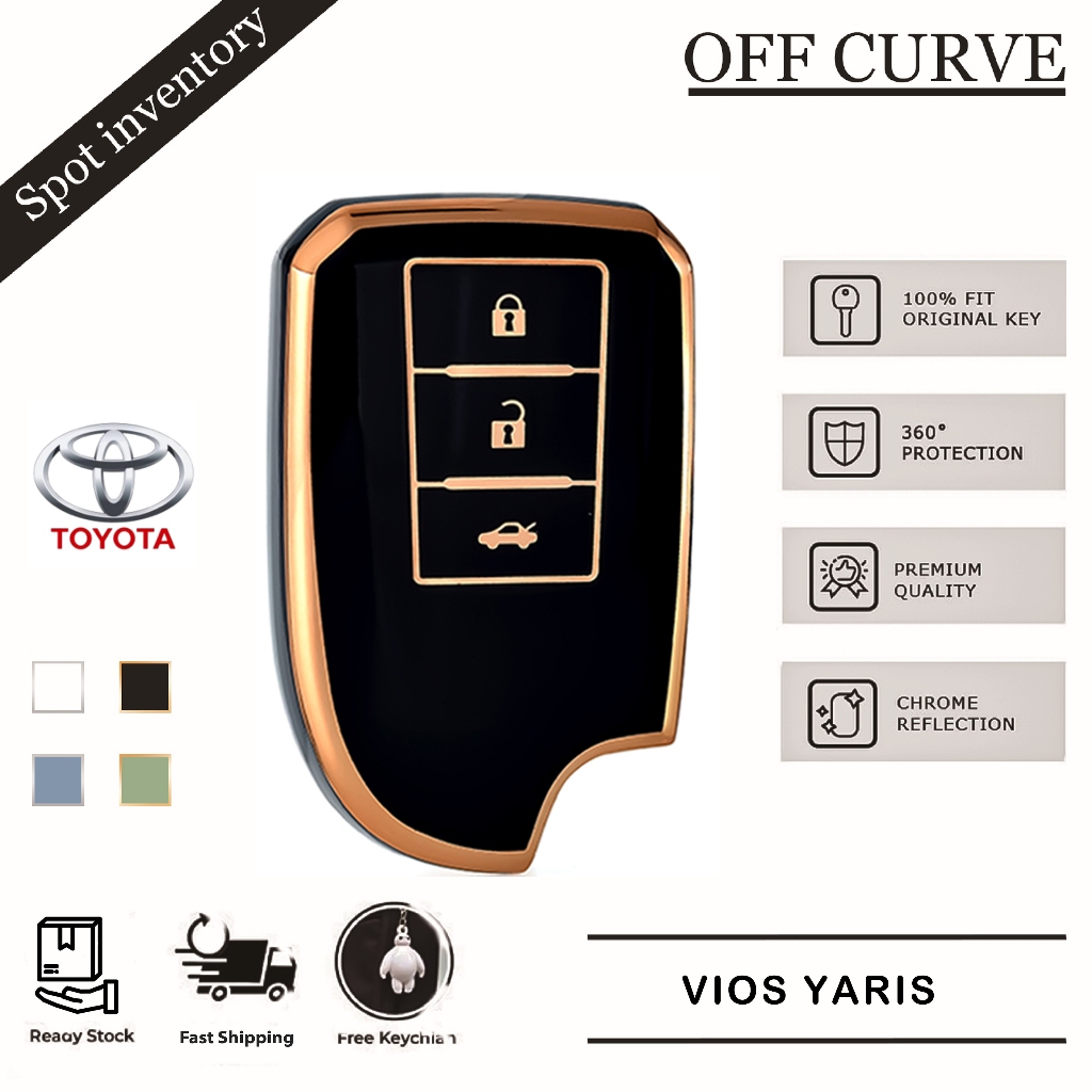 Toyota key cover Vios Yaris Push Start New Design TPU Anti Scratch Remote Key Cover/ Key Case