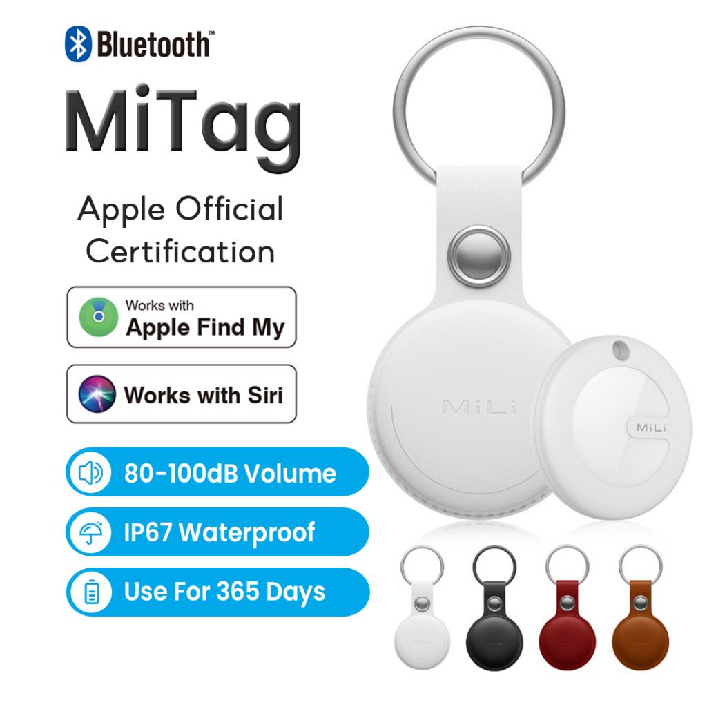 MiLi MiTag GPS Bluetooth Tracker Only For iOS Keys Finder and Pet Locator Works with Apple Find My