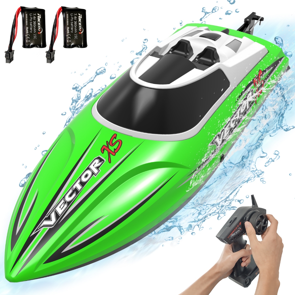 VOLANTEXRC RC Boat Racing High Speed 2.4GHz 32kmh Self Righting Capsize Recovery low voltage protection For Pools and Lakes