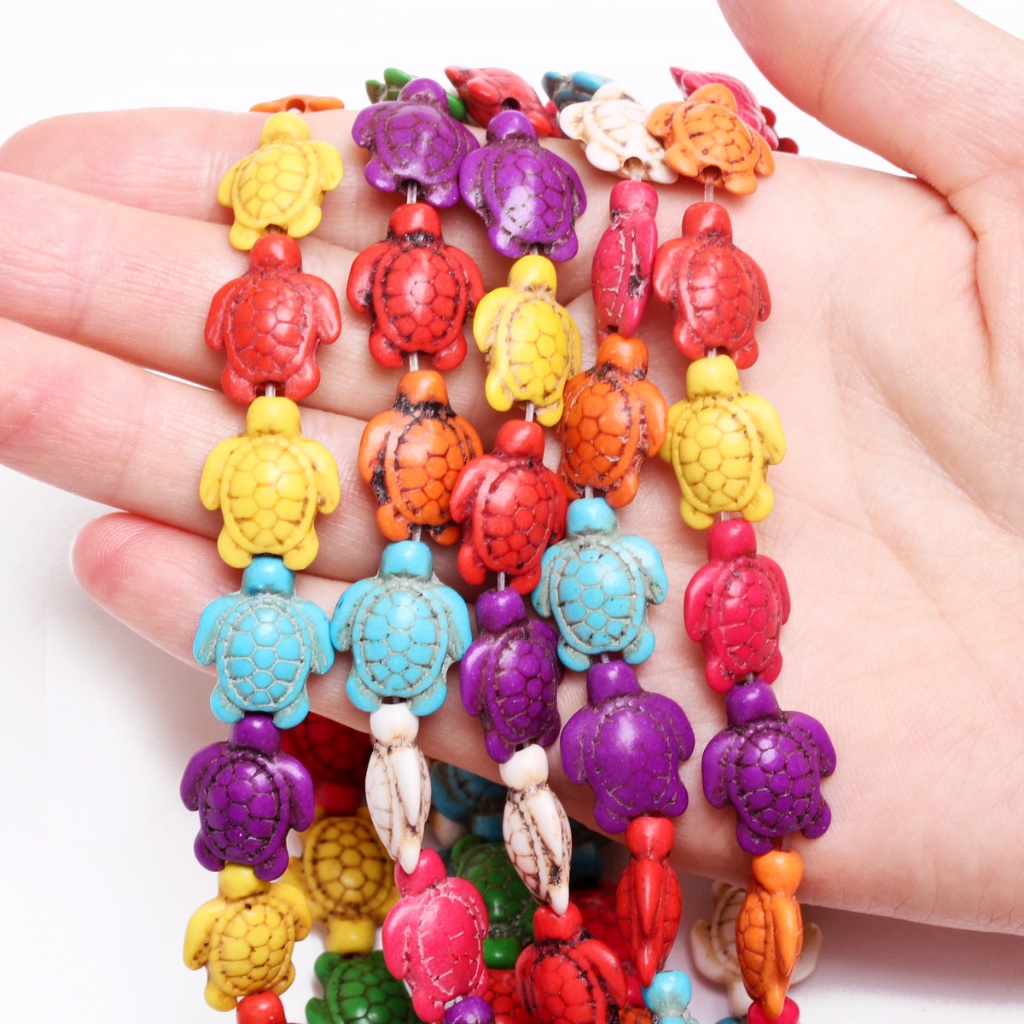 Multicolor Flower Star Turquoise Loose Beads DIY Jewelry Making Necklace Fashion Accessories Wholesale