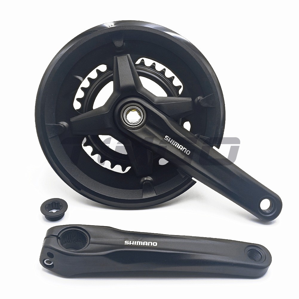 シマノSHIMANO 301 Shimano Tourney Bicycle Crankset FC-TY301 42-34-24 Teeth for