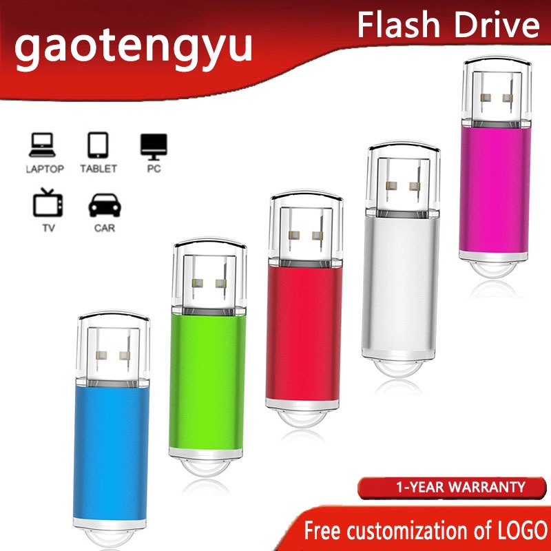 Hot Sale Color USB Flash Drive Free Laser Logo 128MB 256MB 512MB USB3.0 Memory Stick 1GB 2GB 4GB 8GB USB2.0 Flash Drive, Suitable for Mobile Phone Computer Speaker