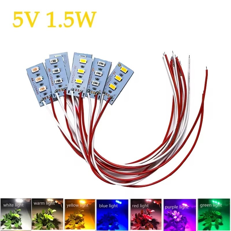 High Brightness 1.5W 5V LED 5730 SMD Color Lamp Bead Light Board Bulb With Line Red Yellow Green Blue Warm White Light