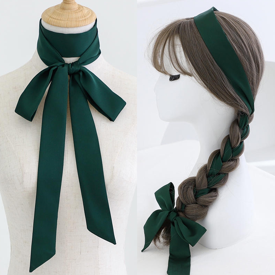 Luxury Silk Skinny Scarf 2023 Fashion Bag Handle Ribbon Ladies Horse Print Headband Small Hair Scarves Band Female