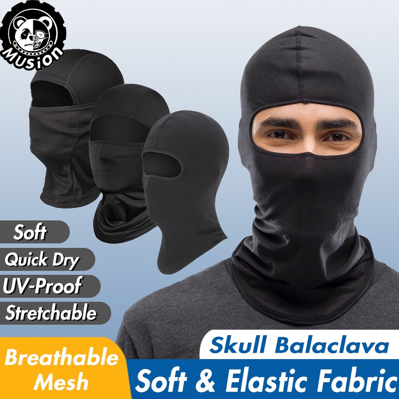 Musion Cycling Full Face Mask Sun Protection Bicycle Balaclava Dust Proof Sarung Muka Rider Toping Muka Headgear for Outdoor Riding