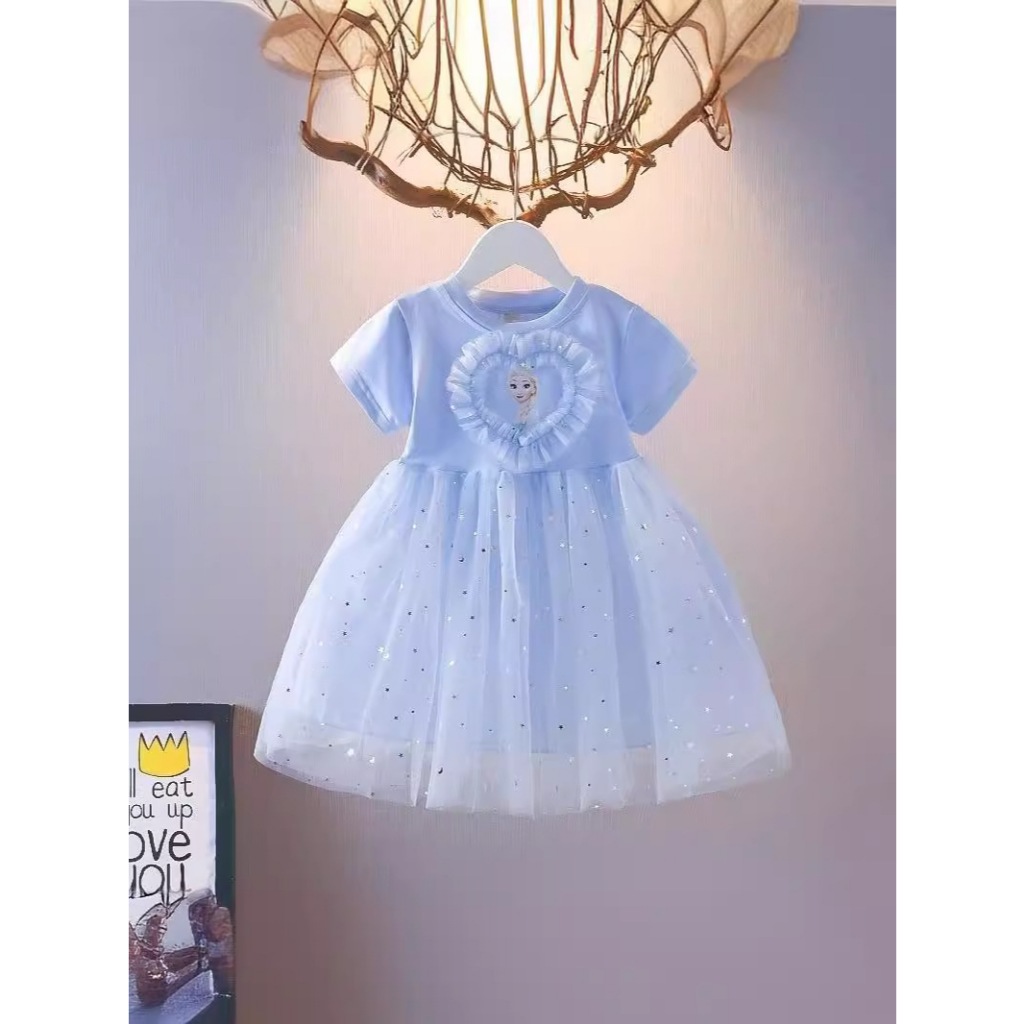 Girls Fashionable Skirt Foreign Style Dress, Summer Dress Children's Princess Kulomi Skirt, Female Baby Melody Clothes