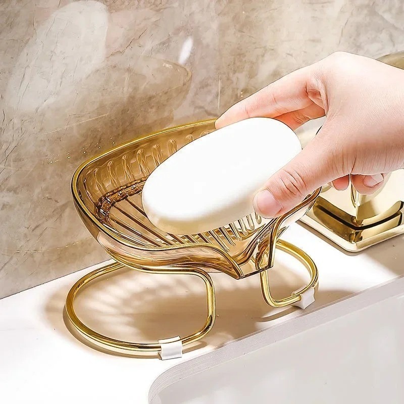 Soap Drain Rack - Sink Container - Non Punching, Household, Luxury, Durable - Toilet Soap Holder - Storage Case - Soap Box - Bathroom Supplies