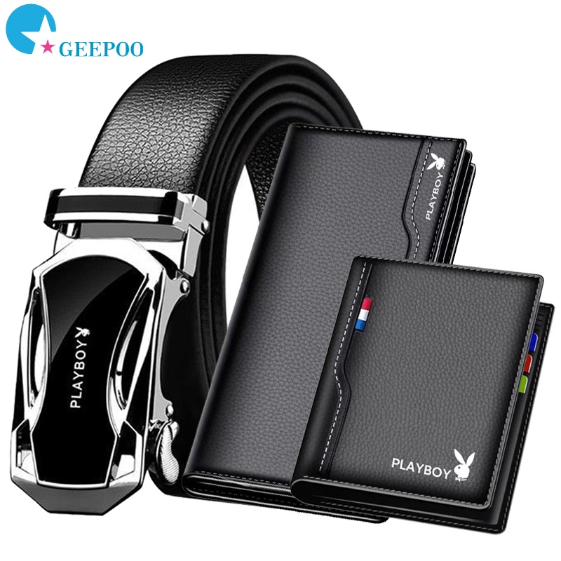 Luxury Men Formal Automatic Buckle Belt Casual Waist Strap Leather Belt for Men Tali Pinggang Lelaki