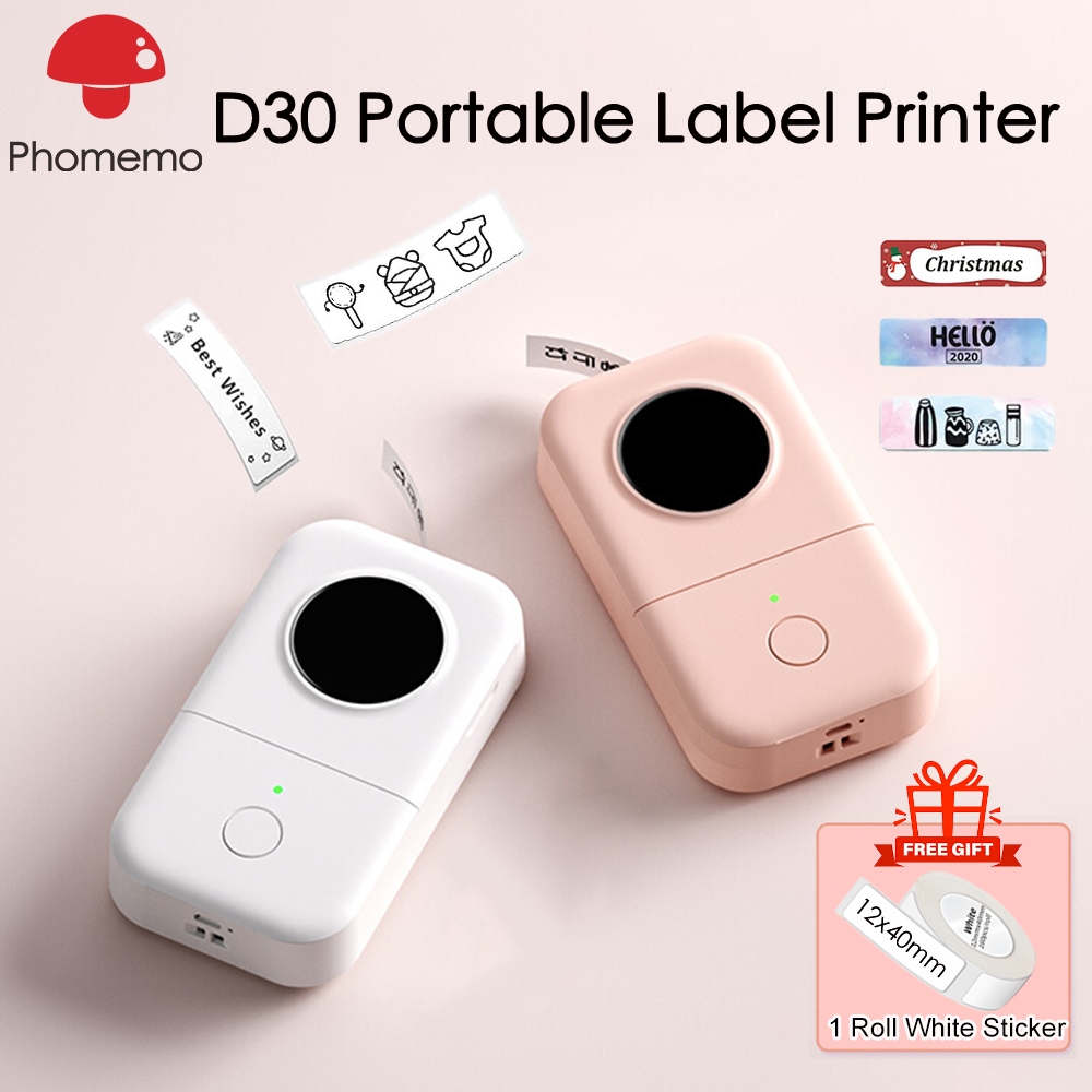 Phomemo D30 Portable Mini Bluetooth Thermal Label Printer