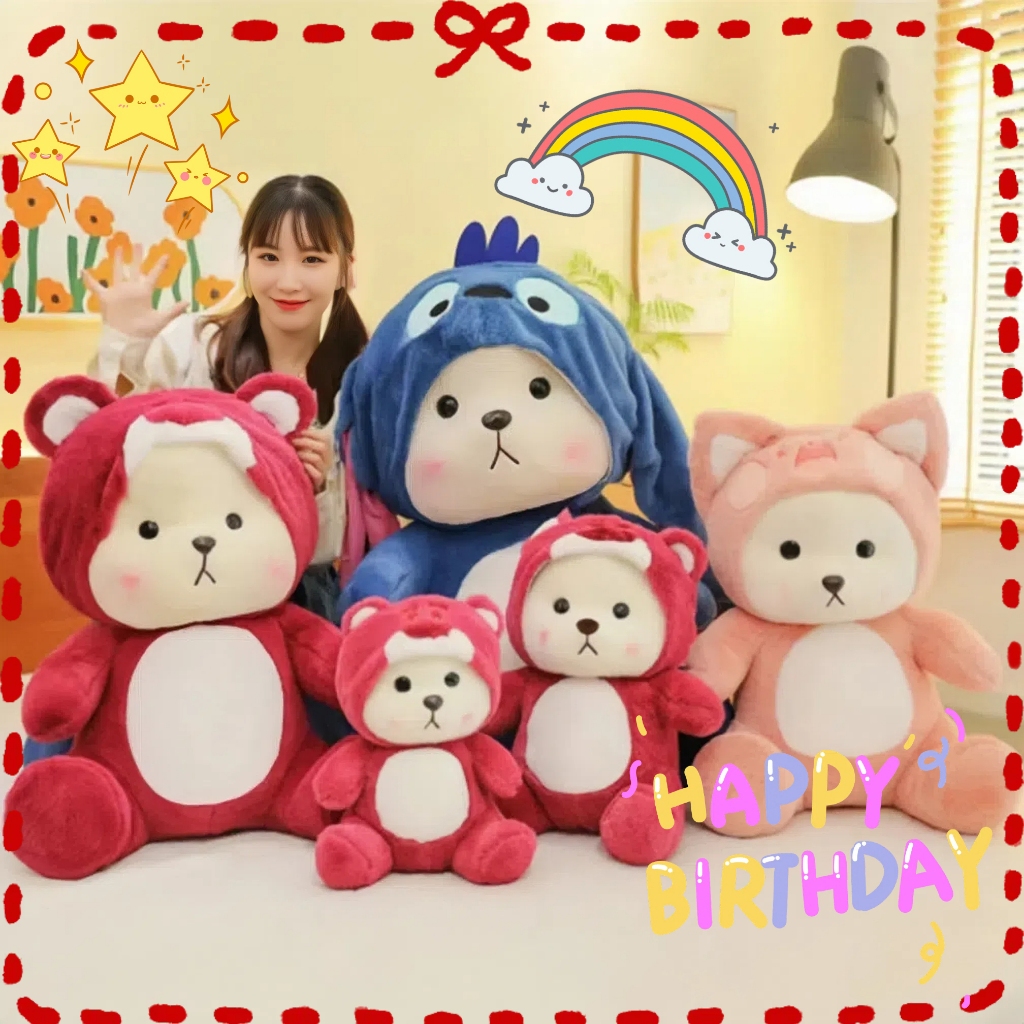 Teddy Tales Bear plush toy doll Strawberry teddy bear plushie soft toy kids birthday gift