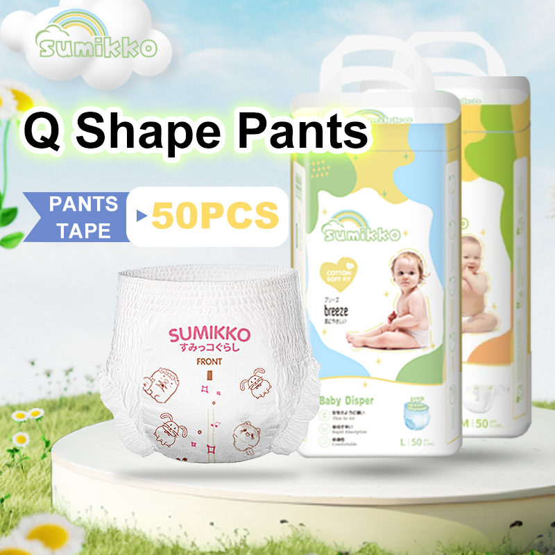 Sumikko Diapers Pull-Up Pants Baby Diapers Newborn diapers Child Cartoon Baby Diapers All Size - M/L/XL/XXL/XXXL Tape (50 Pcs)