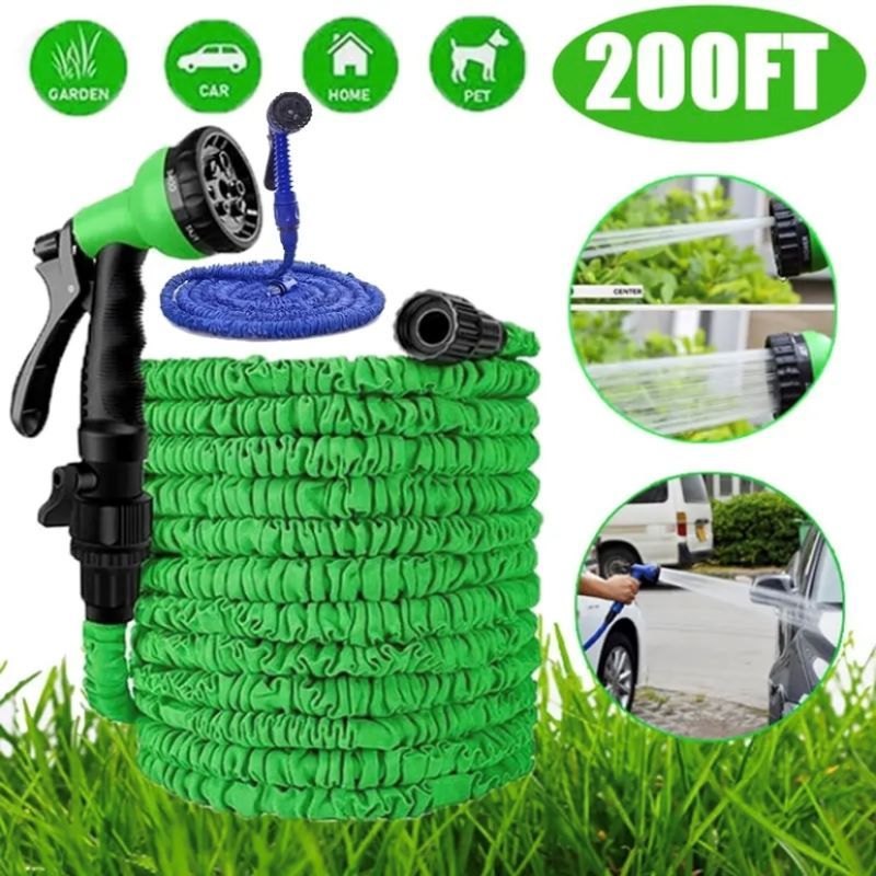 Multifunction Expandable Garden Hose Home Magic Hose Fleksibel Hose Pipe Getah Paip Air Water Hose 高压洗车水枪 Garden Paip 水管