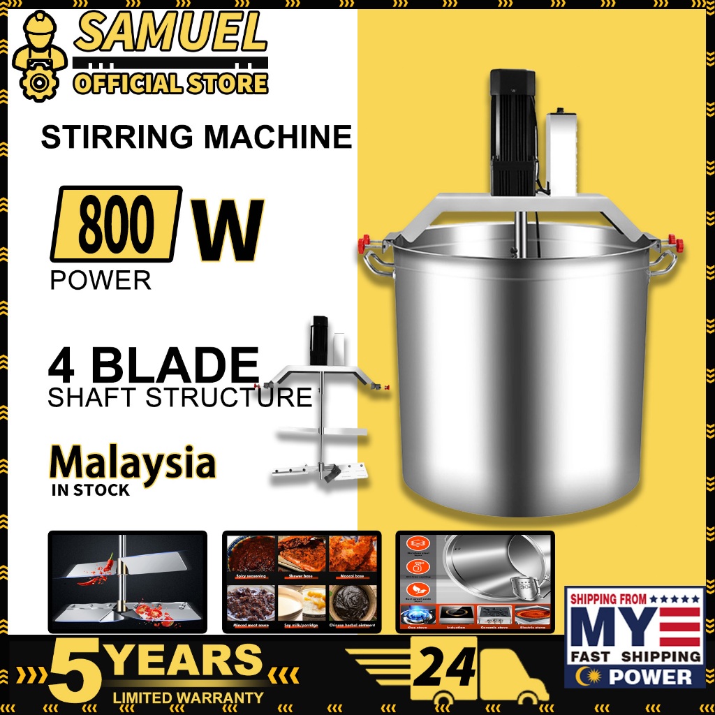 5 Year Warranty Automatic Sauce Sambal Paste Pes Stir Frying Pot Stirrer Auto Cooking Machine Mesin Pengacau Sos Masak Fry Cooker Mixer 搅拌酱料机