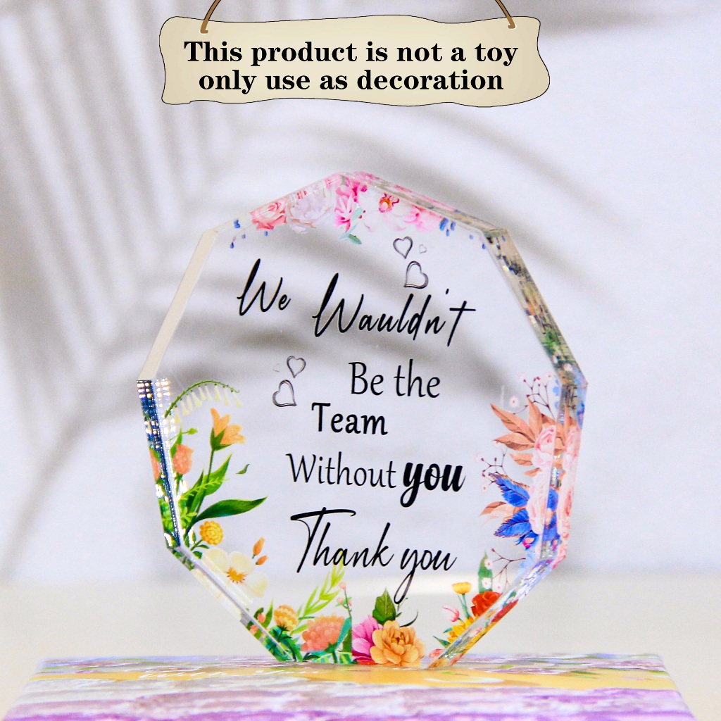 1pc Acrylic Plaque Gift Leaving Gift For Friends Colleagues Resignation Gift Birthday Gift for Colleague Boss Thank You Coworker Gift Suitable For Desktop Decoration Room Decor Gift Souvenir Gift