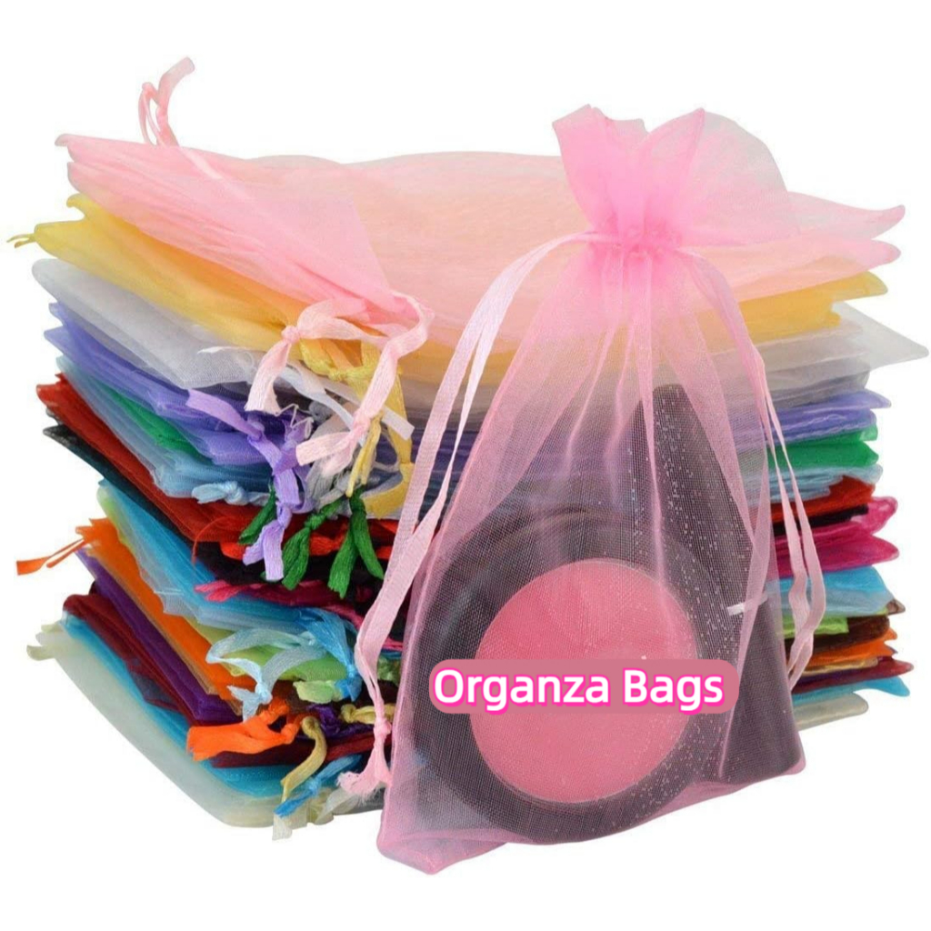 RAYA 2025 Organza Gift Bags for Jewelry Party Wedding Favor Premium Gift Drawstring Pouch Candy Bags