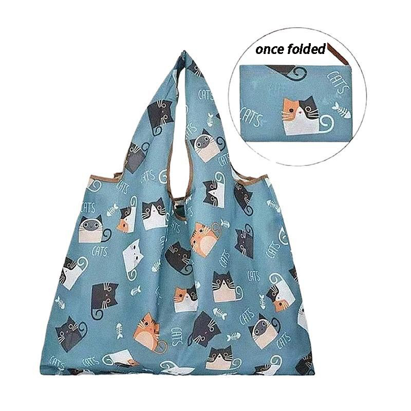 Backpack Large-Capacity Foldable Shopping Bag Supermarket Grocery Shopping Portable Eco-Friendly Bag Lightweight Portable Female Cloth Bag