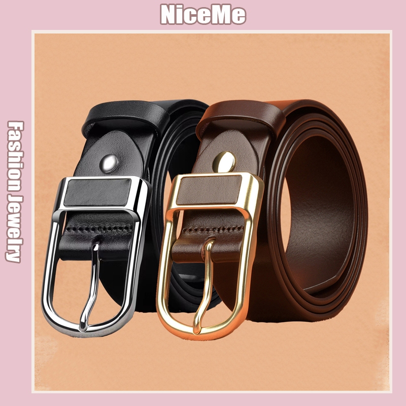 Fashionable Men's Belt High-End Retro Pin Buckle Belt Business Casual Belt Tali Pinggang Lelaki 腰带