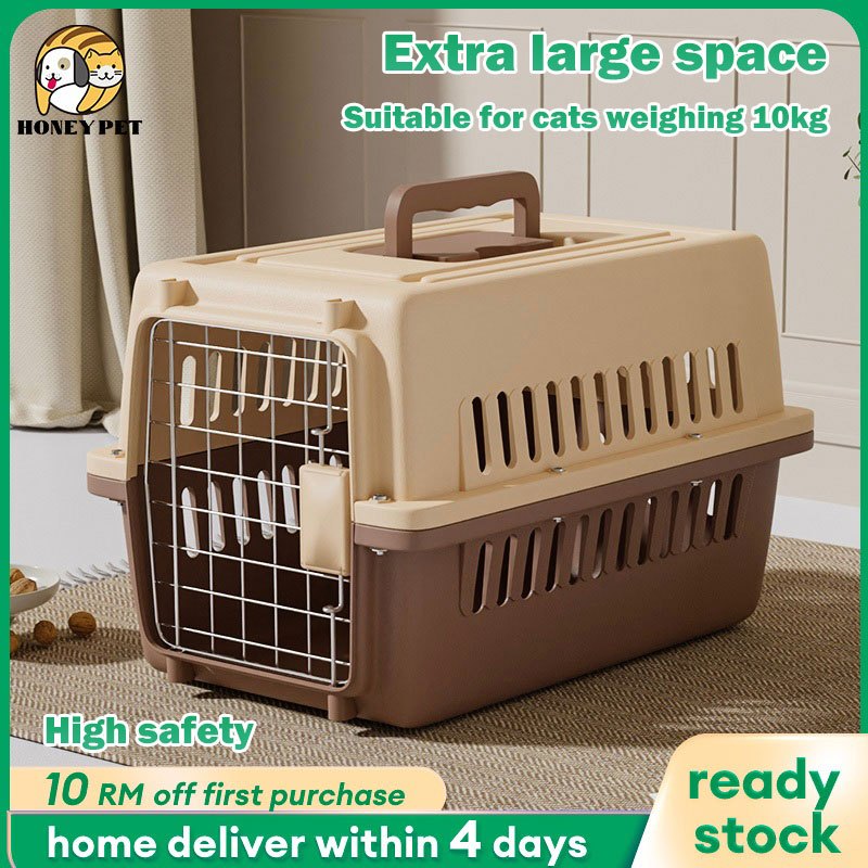 Pet Carrier Cat And Dog Airline Travel Cage Transport Carrier Portable Pet Kennel Sangkar Kucing Carrier Kucing 航空箱