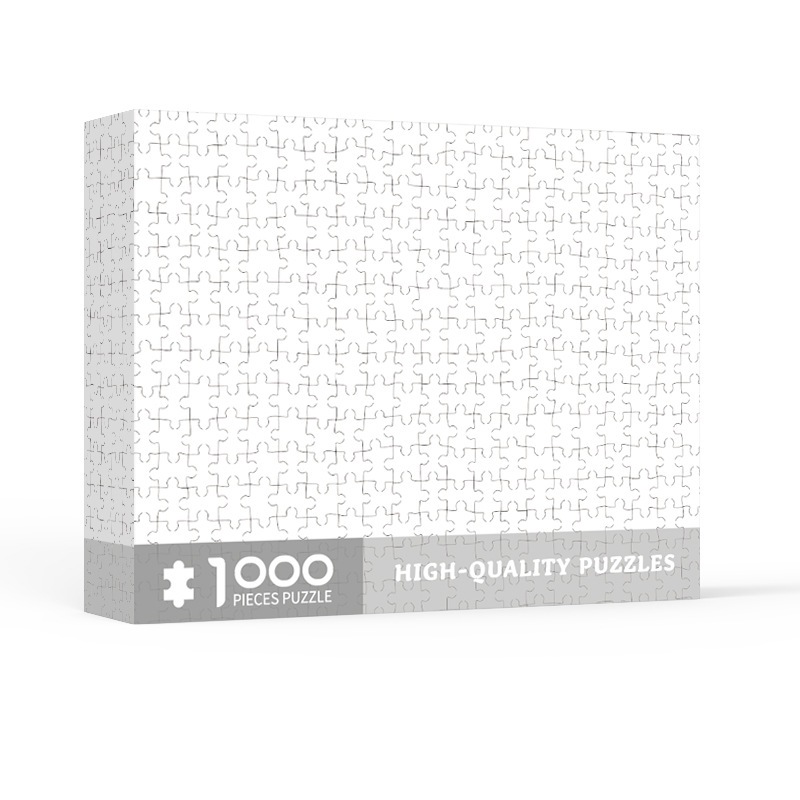 Ready Stock Fast Shipping Ultra-High Difficulty Hell Level Black White Solid Color High Challenge Paper Puzzle 1,000 Pieces