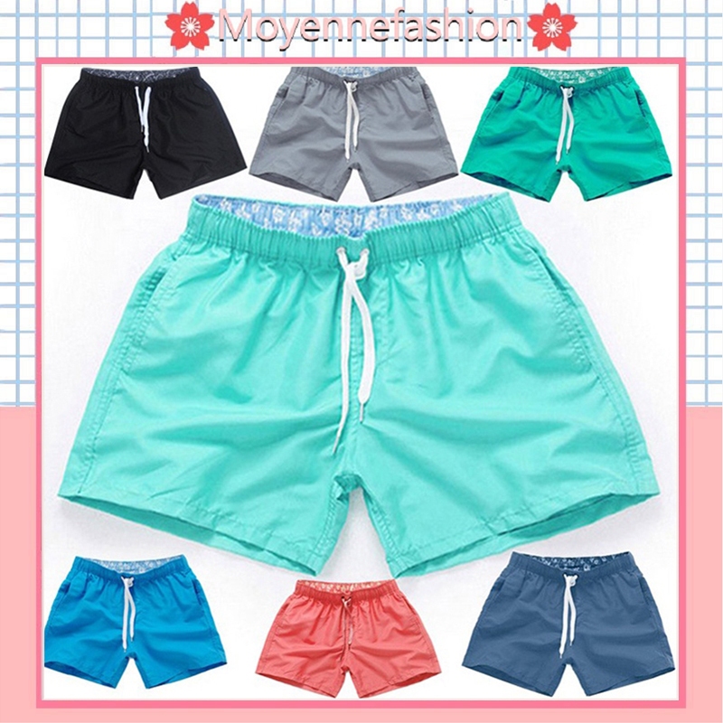 Spot summer new men's beach shorts swimming trunks quick-drying Taslan board shorts