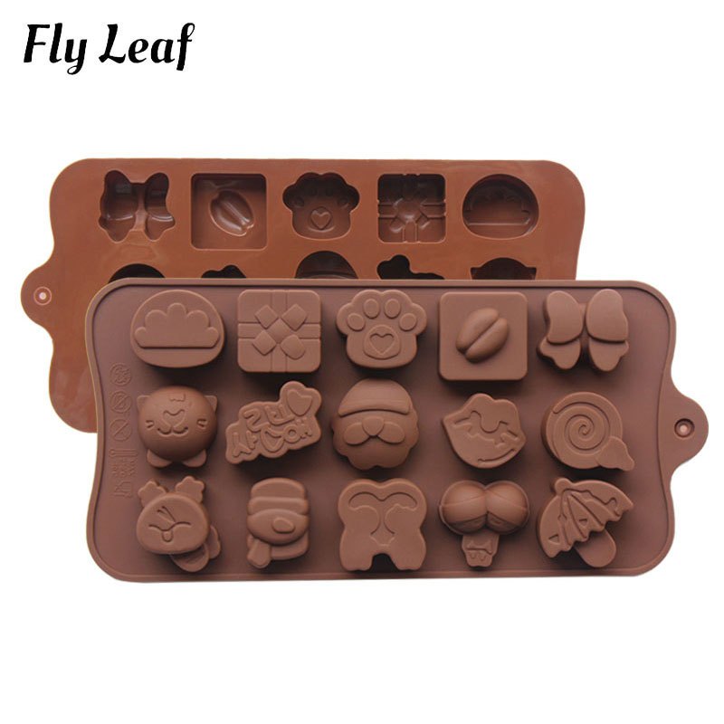 Multi-shape Chocolate molder Food Grade DIY Silicone Mold High Quality Cake Decoration Baking Cake