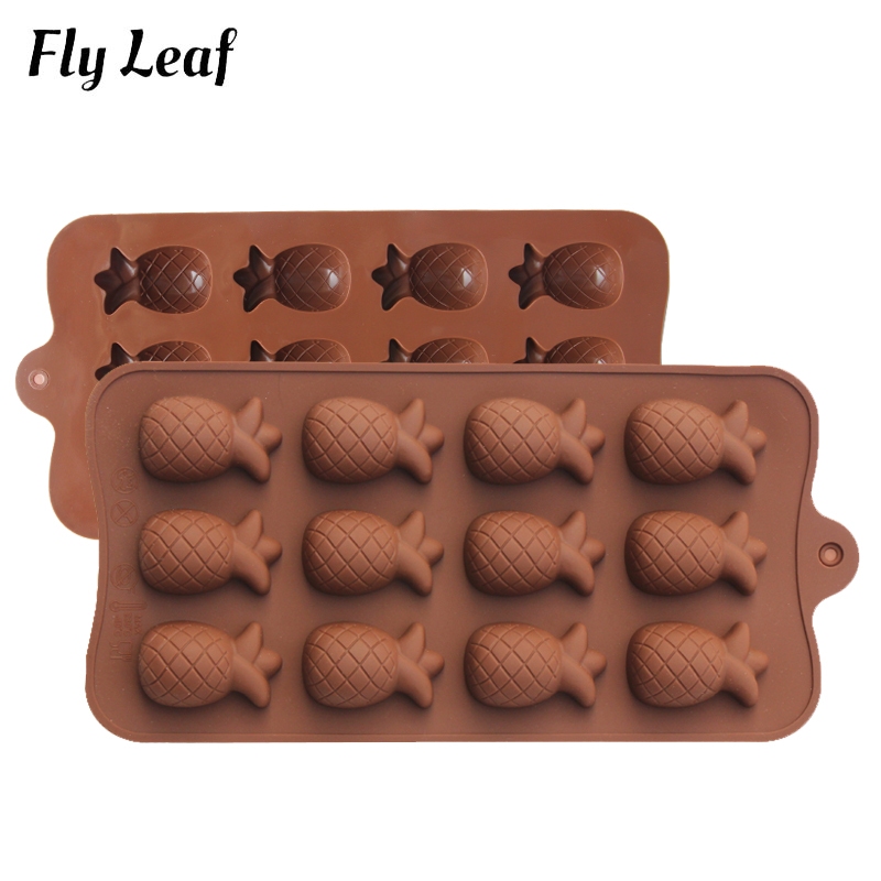 Silicone Mold Food Grade DIY Fruit Chocolate molder Cake Decoration Baking Brand Cake 3D Pineapple