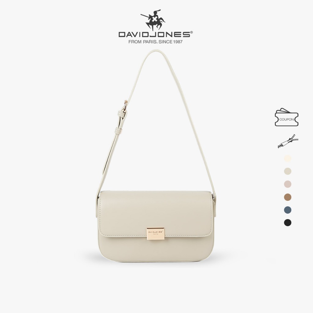 David Jones Paris women shoulder bag pu leather female crossbody bag  lady handbag