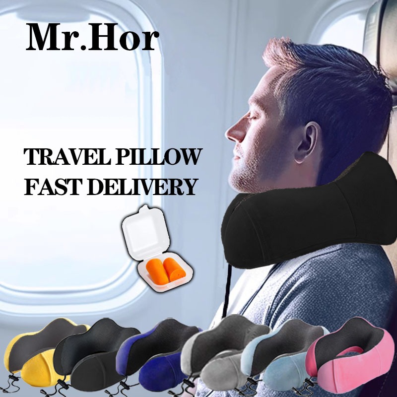 【shipped from Subang】raya HSC02 travel Pillow neck pillow for car headrest for seat Memory Foam U-Shaped neck support pillow
